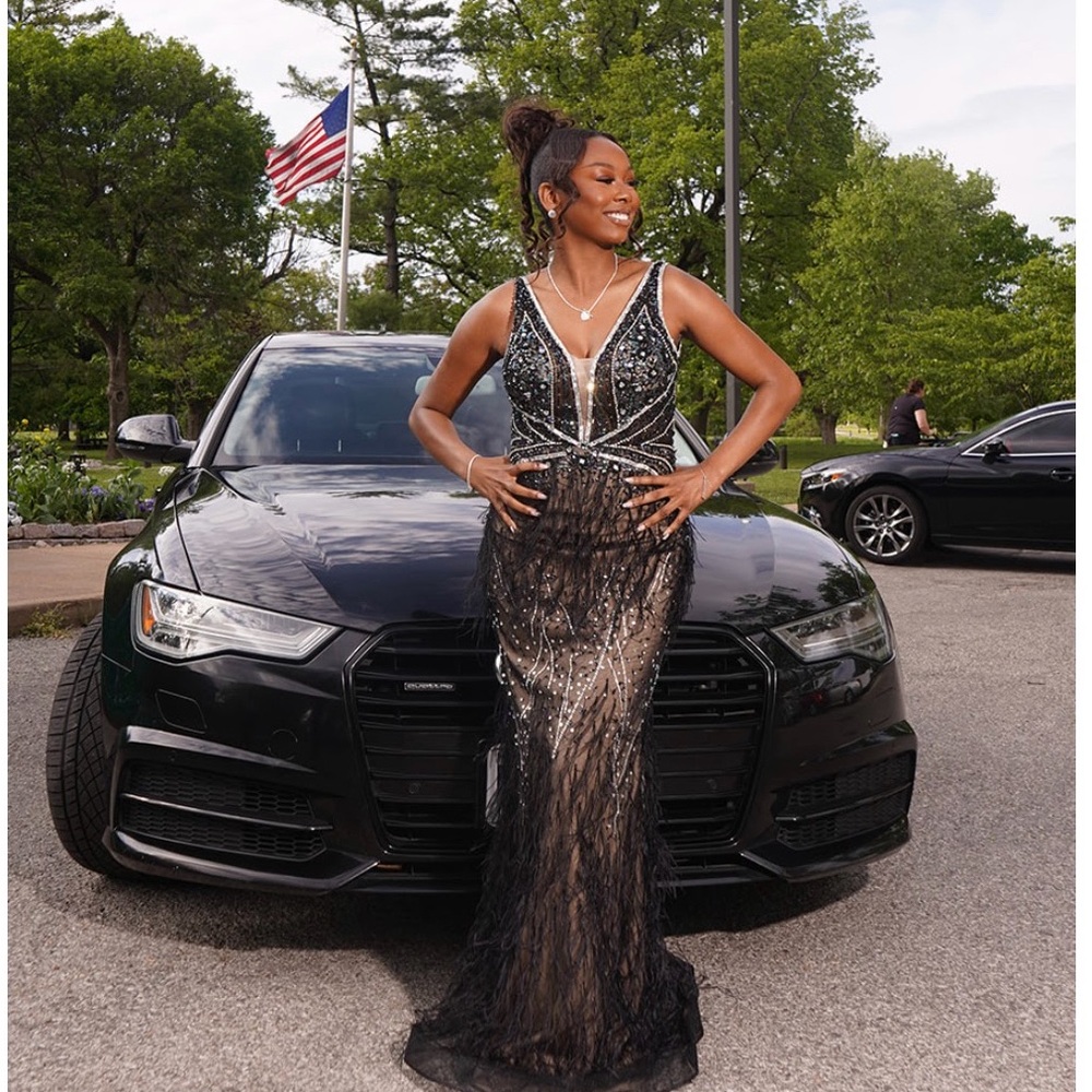 Black Sparkle Prom Dress